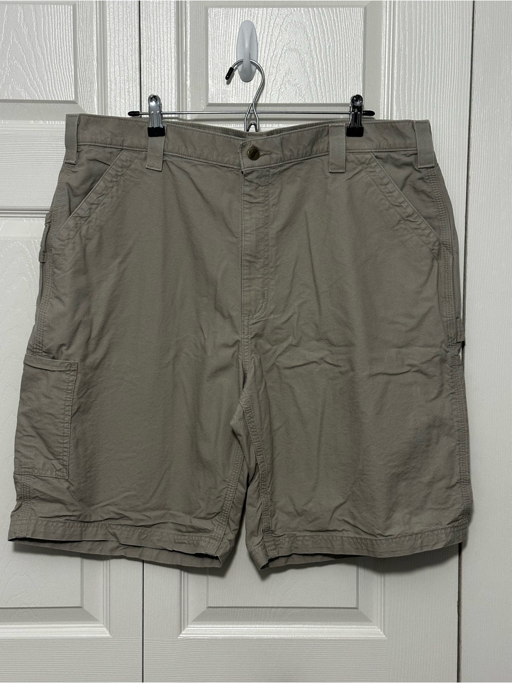 Carhartt Men's Cargo Work Shorts Original Fit Tan Size 40 (Fit like a 38) VGUC